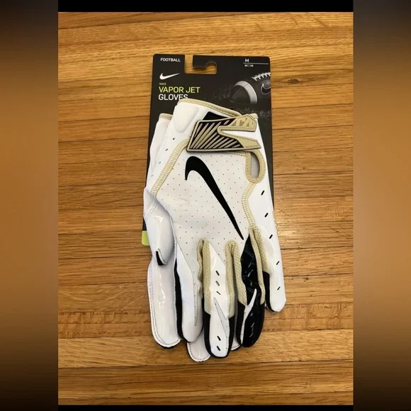 Nike Vapor Jet NCAA Purdue Boilermakers Receiver DB Gloves Size Medium NEW - Picture 4 of 7